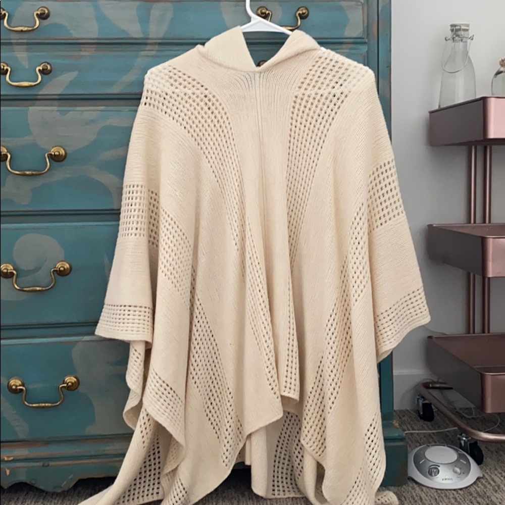 Cream Anthro Poncho